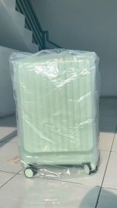 SEA CHOICE Bagasi 20/24/28 Inci With Cupholder Dan Usb&Port Pengisian Tipe Koper Travel Aluminium PC