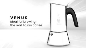 Ấm Pha Cà Phê Bialetti Venus Chất Liệu Thép Không Gỉ Cao Cấp Ấm Pha Cafe Tiện Dụng Thích Hợp Với Mọi Loại Bếp Bình Đun Cà Phê Thiết Kế Hiện Đại Nhập Đức BH 12 Tháng