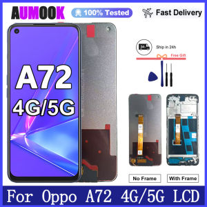 AUMOOK | New Display For Oppo A72 4G/5G LCD Display Touch Screen Digiziter Assembly For Oppo A72 CPH2067 LCD Display Replacement