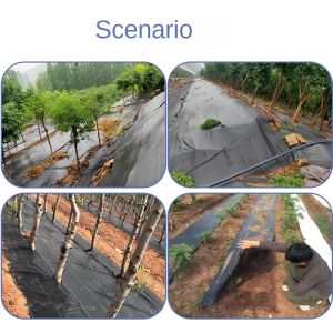 Garden PP Woven Grass Proof Cloth Garden Weeding Cloth Orchard Greenhouse Gardening Cloth Accessories Sunshade Sail Net