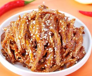 Silver fish roe spicy handa na kumain ng malaking pakete matagal at kasiyahan ng mga seafood 250g 500g 银鱼仔