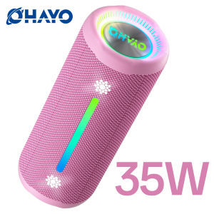 OHAYO X10MAX Bluetooth Speaker 35W - IPX7 Waterproof Powerful Stereo Sound 24H Playtime TWS Pairing Dazzling Lights Bass Up