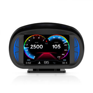 P2 OBD2 GPS Car HUD Display Slope Meter Head Up Display Car Gauge Speedometer Alarm function Car Electronic Accessories