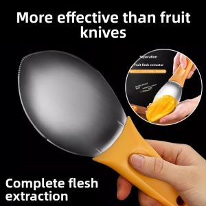 Stainless Steel Fruit Slicer Dicer Tool for Mango And Watermelon Cutting Kitchen Tool for Cooking And Baking No Brand