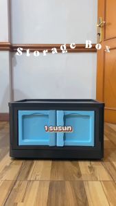 Tempat Penyimpanan Storage Box Organizer / Folding Box Lemari Susun Plastik Container Box Lemari Lipat Plastik Serbaguna