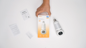 Imou Bulb Cam QHD Bulb Camera Wireless Security CCTV Connect to Cellphone WiiFi Two-way Audio Easy Install Smart Home