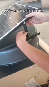 35W Solar Powered Roof Ventilator with 1500-2000 RPM Aluminum Fan Blades Covers up to 80 Square Meters for Efficient Attic Cooling