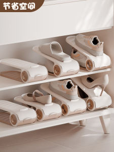 Adjustable Double Layer Shoe Rack Doorway Space Saver Dormitory Entrance Shoe Cabinet Organizer Shoe Holder Shelf Divider