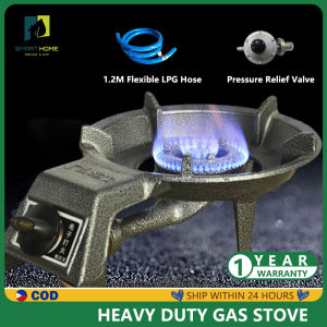 Heavy Duty Gas stove Single Burner StoveThickened stainless steel Cast Iron Fast Cooking Automatic Ignition High pressure gas stove