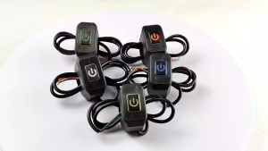 22mm Motorcycle Modified Waterproof Handlebar Switch with LED Light Control Switch Button for Motorbike Accessories