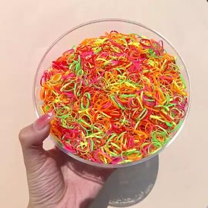 Túi 30 gram siêu nhiều thun cột tóc co giãn đàn hồi nhiều màu sắc tươi sáng đa năng cho bạn gái