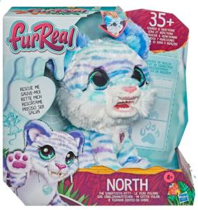 FurReal North The Sabertooth Kitty Interactive Plush Pet Toy 35+ Sound & Motion Combinations E9587