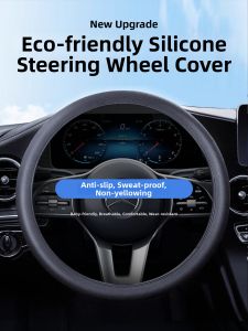 TOKUSET | Protective Silicone Steering Wheel Cover for Women Thin Anti-Slip Sweat-Absorbing