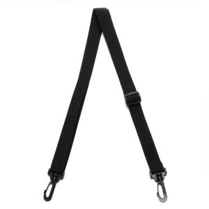 2.5cm Wide Computer Bag Strap PP Webbing For Mens Handbag Briefcase Crossbody Bag Shoulder Belts Adjustable Long Bands Black