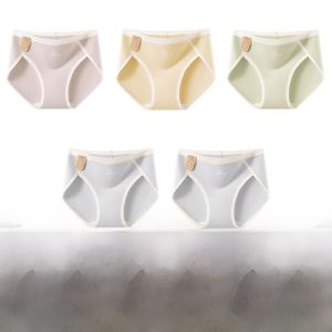 PIER N°5 | Antibacterial Pure Cotton High Slit Triangle Panties Womens Comfortable Underwear No Butt Pinching Summer Style Mid Waist