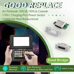 Replacement USB Type C Charging Port For Nintendo 3DS New 3DS XL LL Upgrade Power Jack Socket Connector Repair Accessories