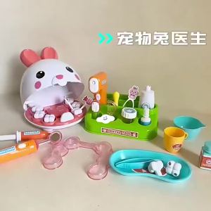 CONUSEA | 31PCS Dentist Toy Pretend Play Dental Tools Set Boys Girls Role Play Toy Simulation Scene Dental Care Doctor Toys Children Gifts