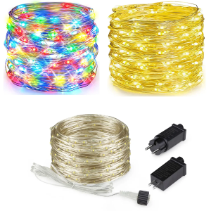 50M 30M LED Fairy String Lights Copper Wire For Outdoor Garden Lawn Billboard Courtyard Home Bedroom Living Room Party Festival