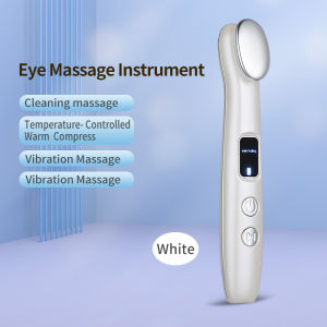 Eye Massager Wand for Dark Circles & Puffiness-Facial Beauty Device with Hot Compress and Vibration for Skin Care and Relaxation