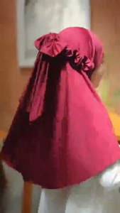 HIJAB ANAK DAN BAYI MODEL PITA RICIS usia 0-6 bulan/1-8 Tahun kerudung terbaru dan terlaris PITA RICIS jilbab model baru PITA RICIS