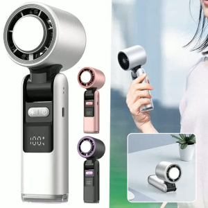 Electric Fan Outdoor Camping Fan With Speed Settings Portable Handheld Mini Fan Rechargeable USB Powered Versatile Use