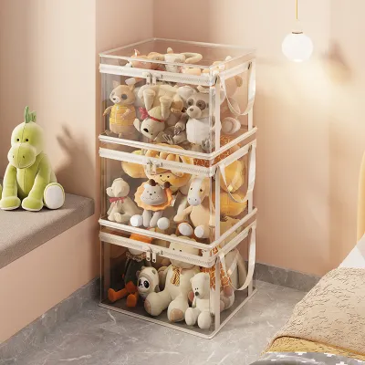 MUGG | Transparent Lidded Toy Storage Basket