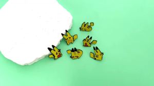 Bandai | Pokemon Pikachu Mew Enamel Pin Badges Metal Pins for Backpacks Brooches Japanese Cute Lapel Accessories Gfits