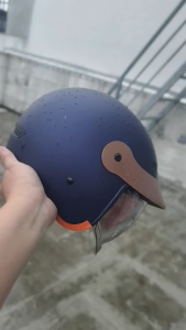 Nón bảo hiểm 3/4 kính âm GXT M139 màu Xanh Mực - Mũ bảo hiểm kính âm chính hãng có lưỡi trai