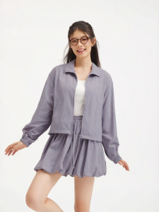 Hotwind | Light Thin Spring Summer Sport Jacket and Skirt Set