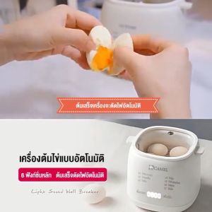 เครื่องต้มไข่ เครื่องต้มไข่อัตโนมัติ มี 6 โหมด เครื่องต้มไข่อเนกประสงค์ ใช้งานได้ง่าย ขนาดเล็ก พกพา เครื่องต้มไข่ไฟฟ้า ปิดอัตโนมัติ Egg Boiler