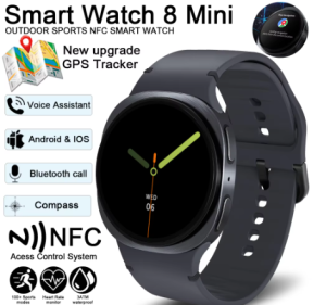 2025 Watch GPS Track Smart Watches For Men Women Sport Heart Rate Bluetooth Call NFC IP68 Waterproof Compass Smartwatch 8 Mini