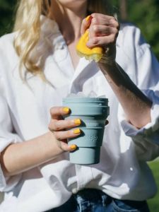 Stojo Travel Coffee Folding Cup Outdoor Drinking Glass Portable Cup Silicone Adjustable Cup Manner Coffee Cup Cup