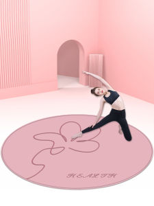 Indoor Jump Rope Shock Absorption Mat: Crystal Velvet Stripe Design