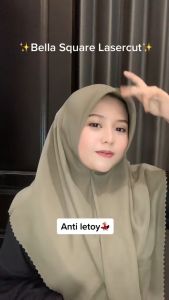 GROSIR HIJAB ID - Hijab SEGI EMPAT BELLA LASER CUT TERBARU - Jilbab BELLA LASER CUT Terbaru 2022