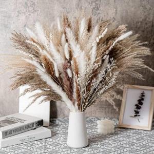 Dried Flower Bouquet Small Reed Grass Bouquet Rabbit Tail Grass Artificial Flowers Decorative Mixed Customized Gift Item