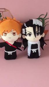 LZD Anime Death Peripl Plush Toy Kurosaki Household Byakuya Kuchiki Plush Pup and Doll Doll