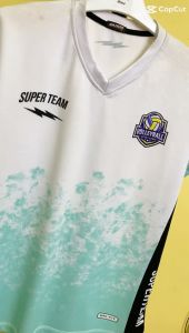 Baju Olahraga Wanita VB-51 Super Team Jersey Full Print Olahraga Voli Badminton Sepeda Senam Yoga