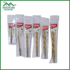 Mũi khoan sắt Makita HSS-Tinchuôi lục giác 1/4" 3 3.2 4 6 8 10mm chuyên khoan kim loại