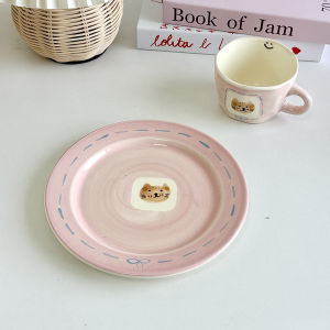 Nhà Bếp Dễ Thương Cốc Sứ Hình Mèo Dùng Để Ăn Sáng Tráng Men Tròn Một Chiếc 8 Inch Đồ Dùng Nhà Bếp