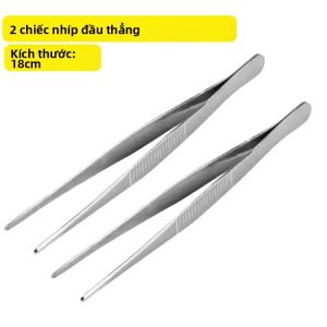 Dụng Cụ Phụ Kiện Xăm Hình Bằng Thép Không Gỉ Đa Chức Năng - Nhíp Và Kẹp Dài Chống Trượt Dùng Cho Bể Cá Kẹp Y Tế 18cm