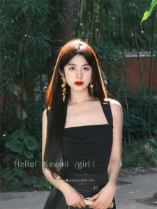 French Style Gold Flower Leaf Tassel Earrings Women Exaggerated Face Slimming Cold Style Leaf Drop Earrings Fashion Jewelry