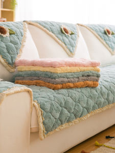 XIAOJIAZI | Thick Plush Sofa Cushion Cover Anti-slip All Seasons