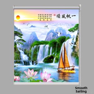 Ink Landscape Decorative Zen Roller Shade