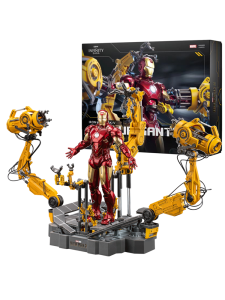 ZD Toys | ZD Toys Avengers Iron Man Action Figure MK6 Suit-up Gantry Suit Up Gantry With MK4 Tony Stark Legends Collection Toy Gift