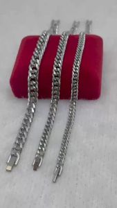 stainless steel clip lock Japan chain bracelet 20cm for man