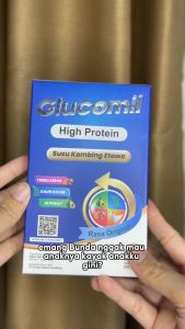 GLUCOMIL - Susu Gemuk Anak Cerdas | Susu bubuk ETAWA Tinggi Protein dan Kalsium untuk Anak-anak hingga Remaja - Rasa Original - Ekstrak Alpukat Daun Kelor Temulawak - Paket 2 Box