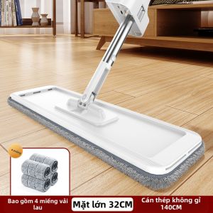 TEITEIRO | Chổi Lau Nhà Không Dùng Tay Vắt Nhẹ Nhàng Quay Tự Động