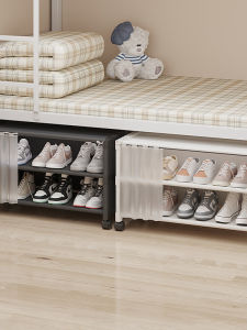 Simple Moving Shoe Rack with Wheels Dormitory Renting Essential Storage Dustproof Multi-layer Non-falling Grey Color