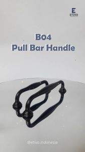 Etivo B04 Pull Bar Handle Black Tarikan Laci Hitam Gagang Pintu Lemari