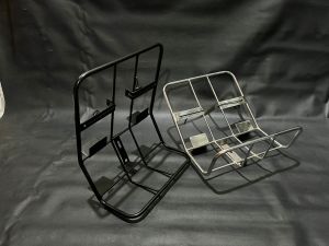 Middle midle rack rak tengah vespa model biasa pipa lama super sprint pts vbb dsb hitam & chrome bagus murah grosir eceran